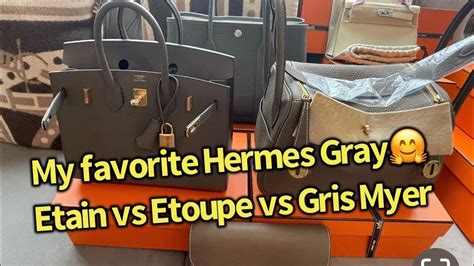 hermes gris mouette vs etain|etoupe vs etaine.